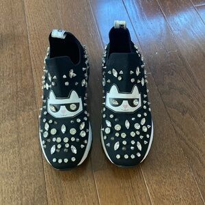 Karl Lagerfeld Malna Slip On Crystal Sneakers
